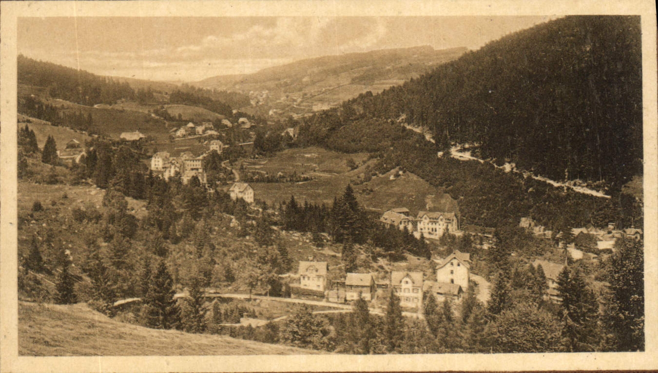 VINTAGE POSTCARD Triberg Blick in dasn Schonachtal