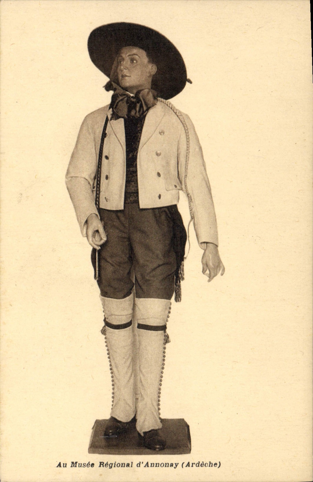 VINTAGE POSTCARD With the Regional Museum of Annonay mule Owner of the Cevennes Jingoist Folklore