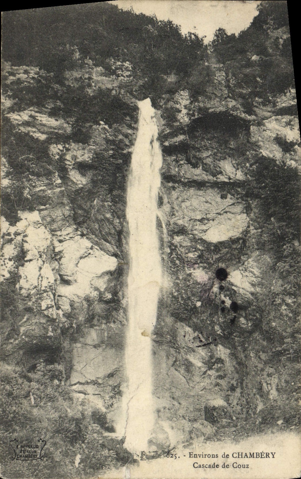 VINTAGE POSTCARD Environs of Chambéry Cascades of Couz