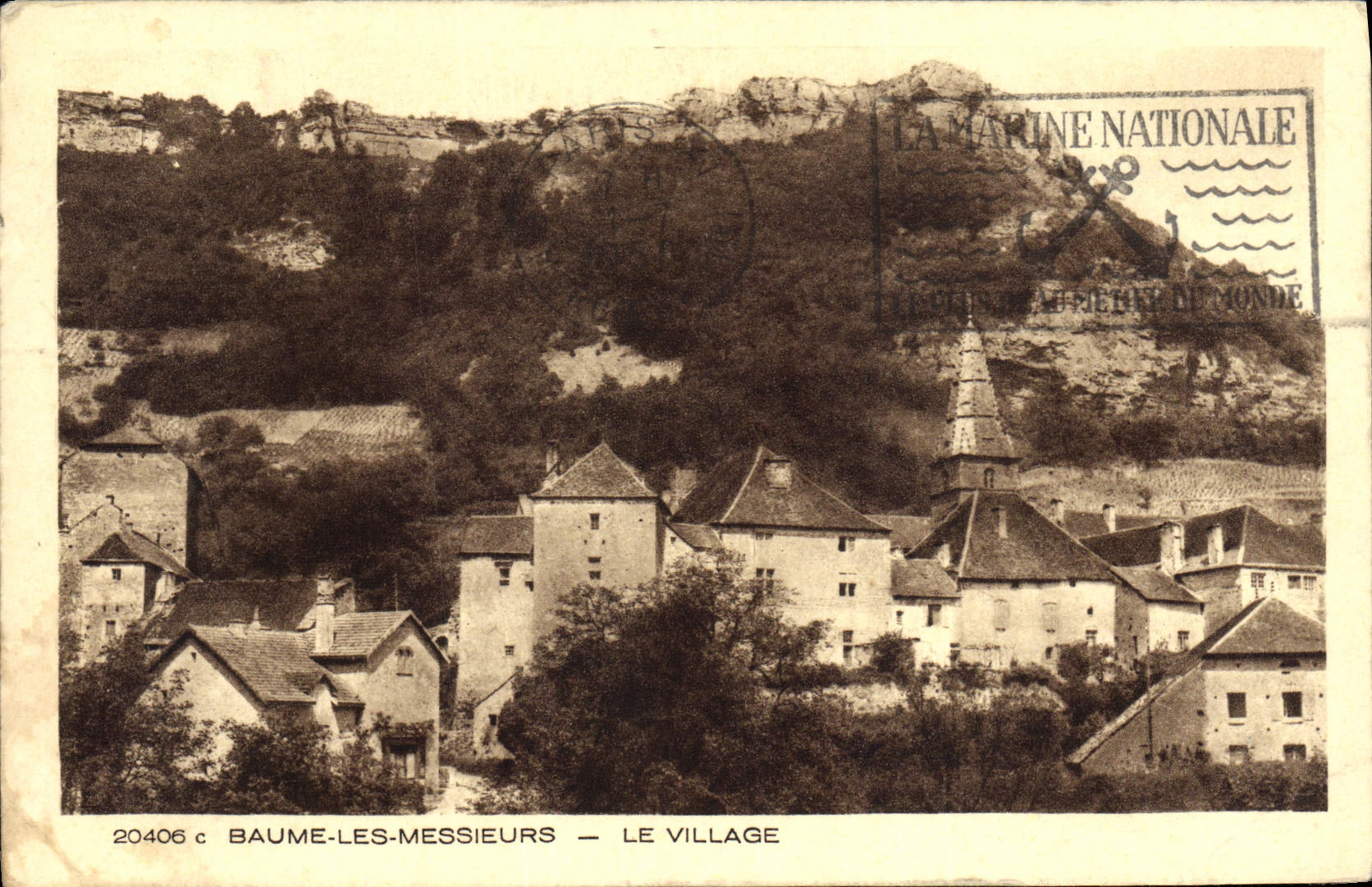 CPA Baume Les Messieurs Le Village