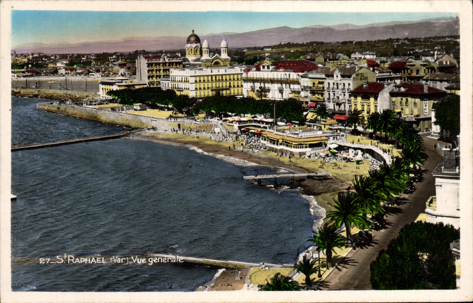 VINTAGE POSTCARD Holy Raphael VAr View