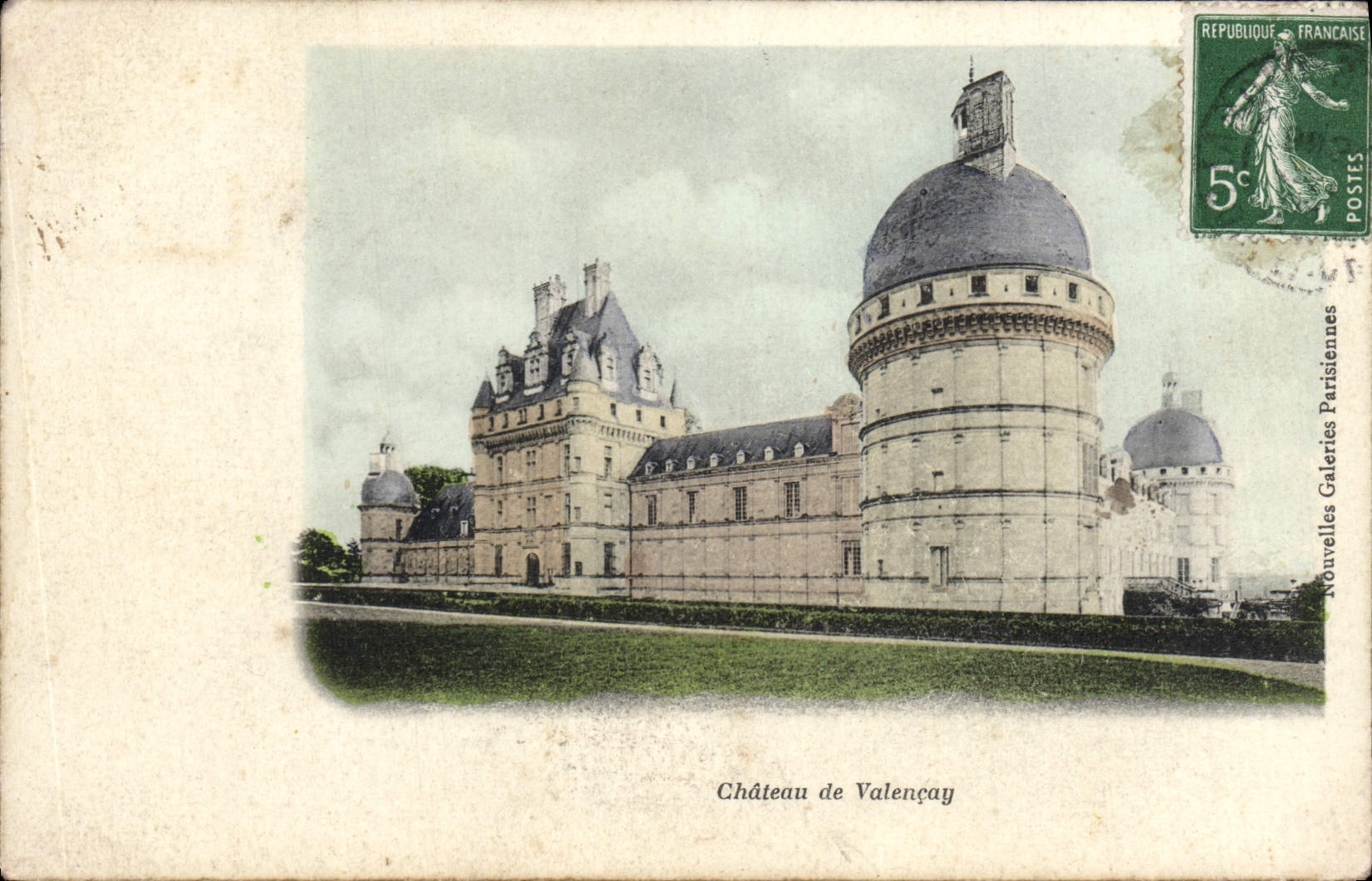 VINTAGE POSTCARD Castle of Valencay
