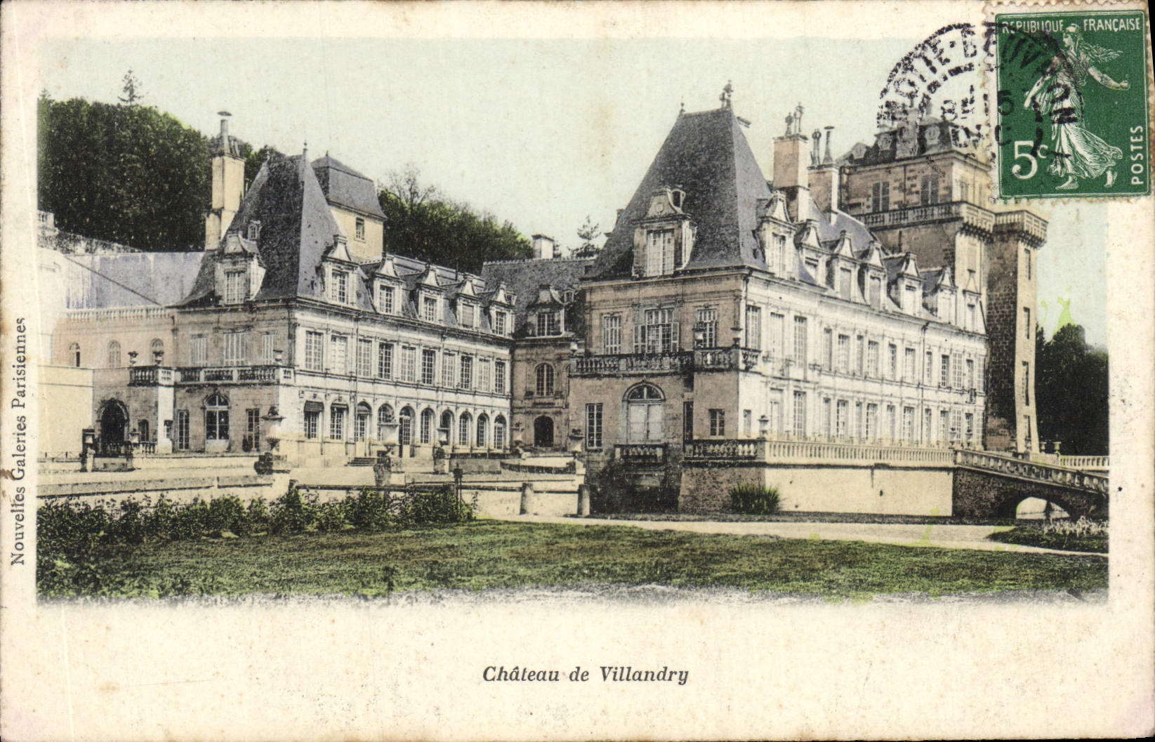 VINTAGE POSTCARD Castle of Villandry