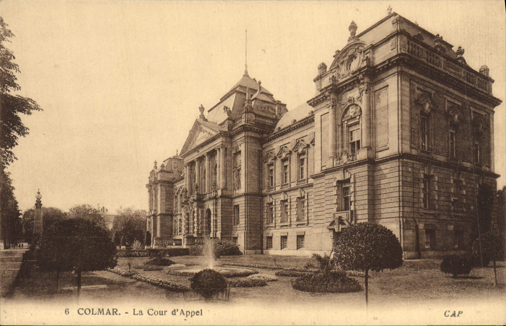 VINTAGE POSTCARD Colmar Court of Appeal