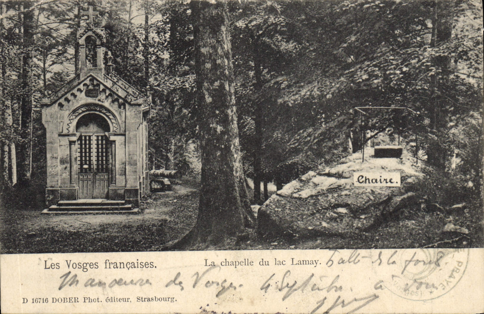 CPA Les Vosges Francaises La Chapelle du Lac Lamay 