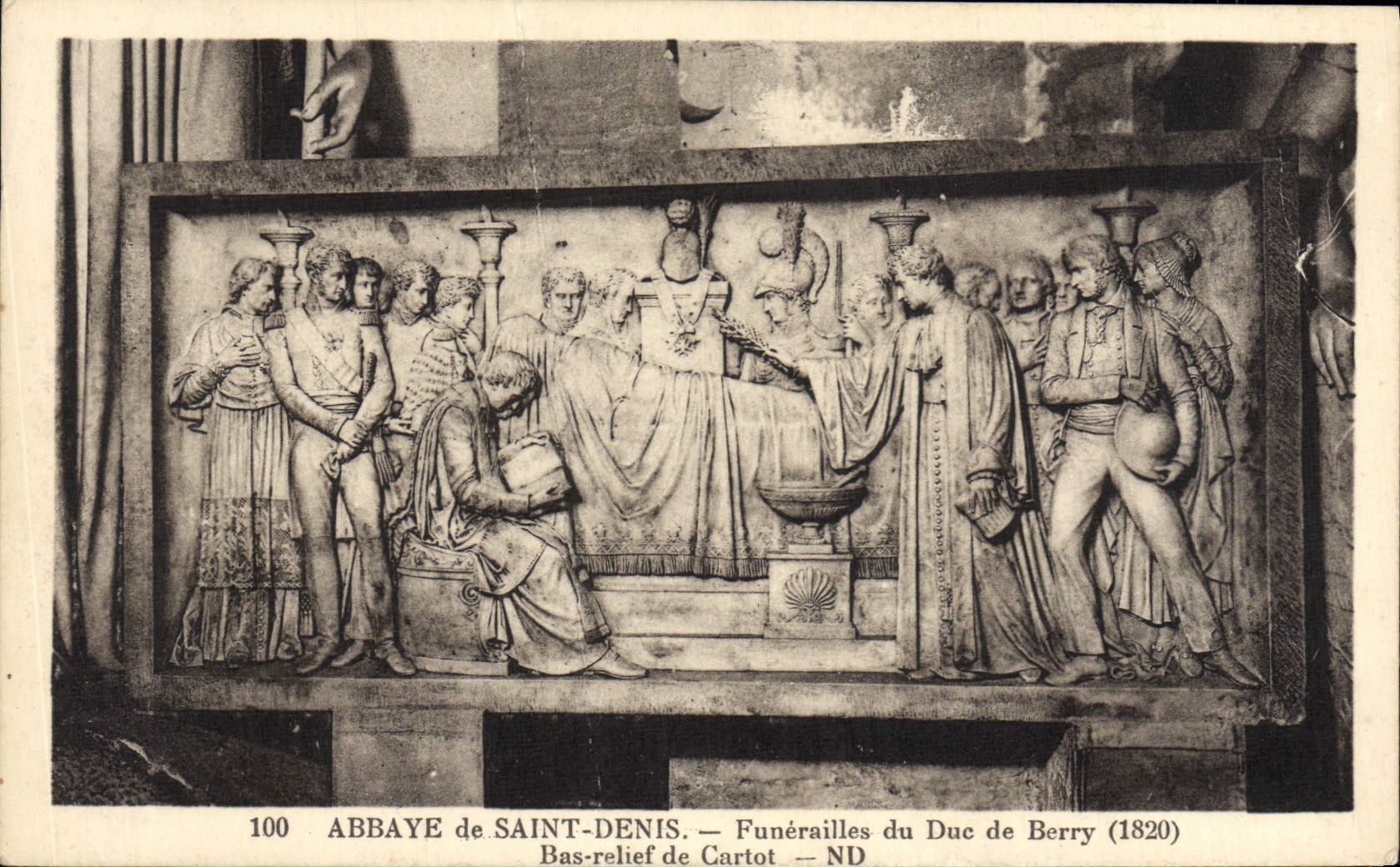 Abadía de la POSTAL de la VENDIMIA Saint del entierro de Denis del duque de la relevación baja de la baya 1820 de Vartot