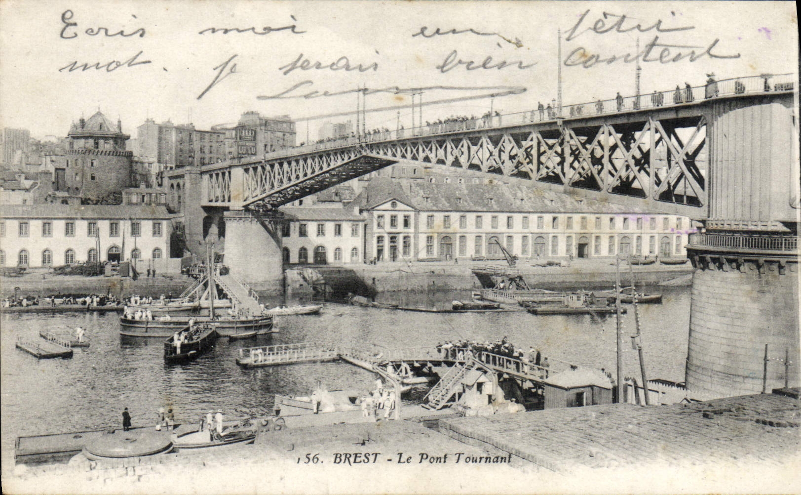 CPA Brest Le Pont Tournant 
