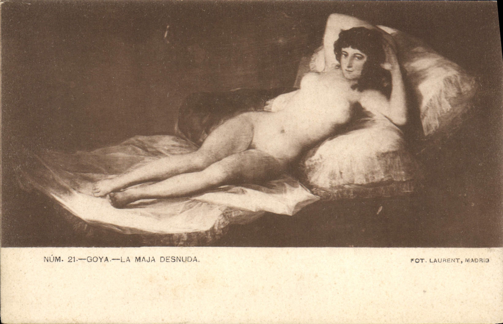 CPA Goya La Maja Desnuda 
