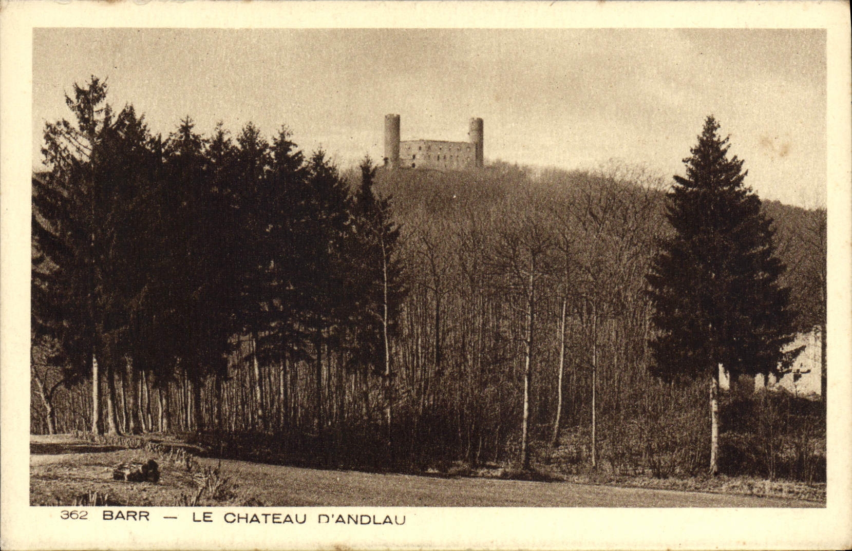 VINTAGE POSTCARD Barr the Castle D' Andlau