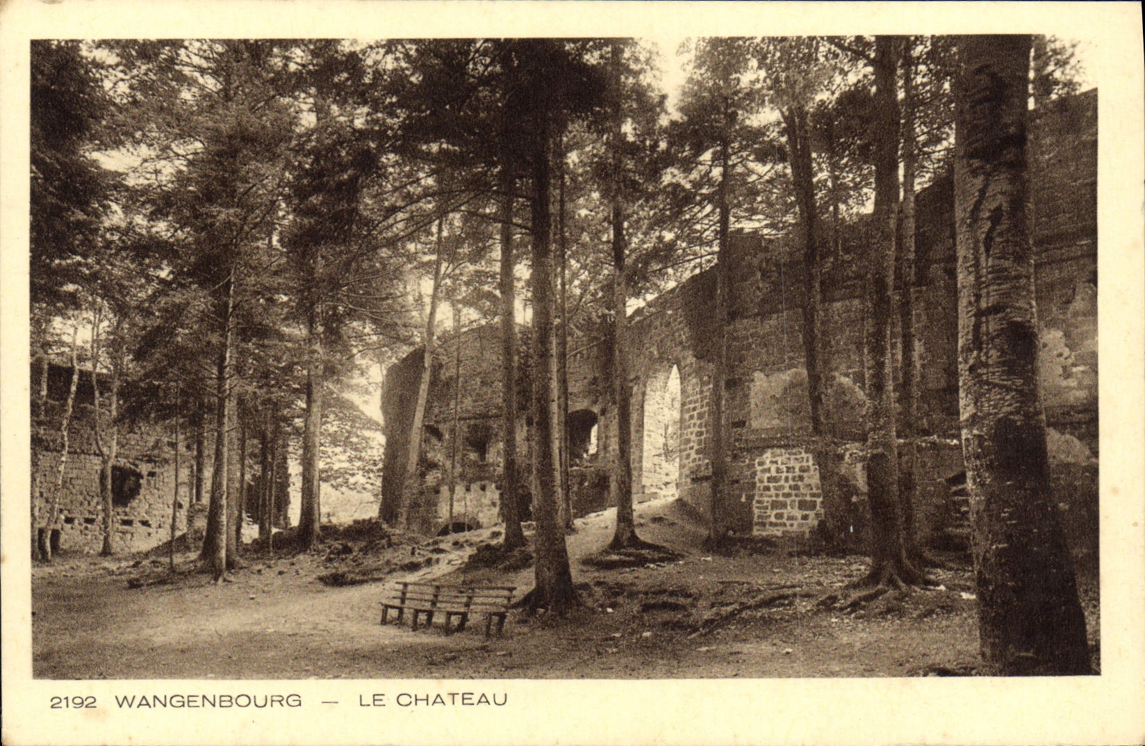 VINTAGE POSTCARD Wangenbourg the Castle