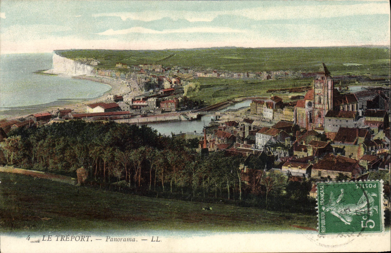 CPA Le Treport Panorama 