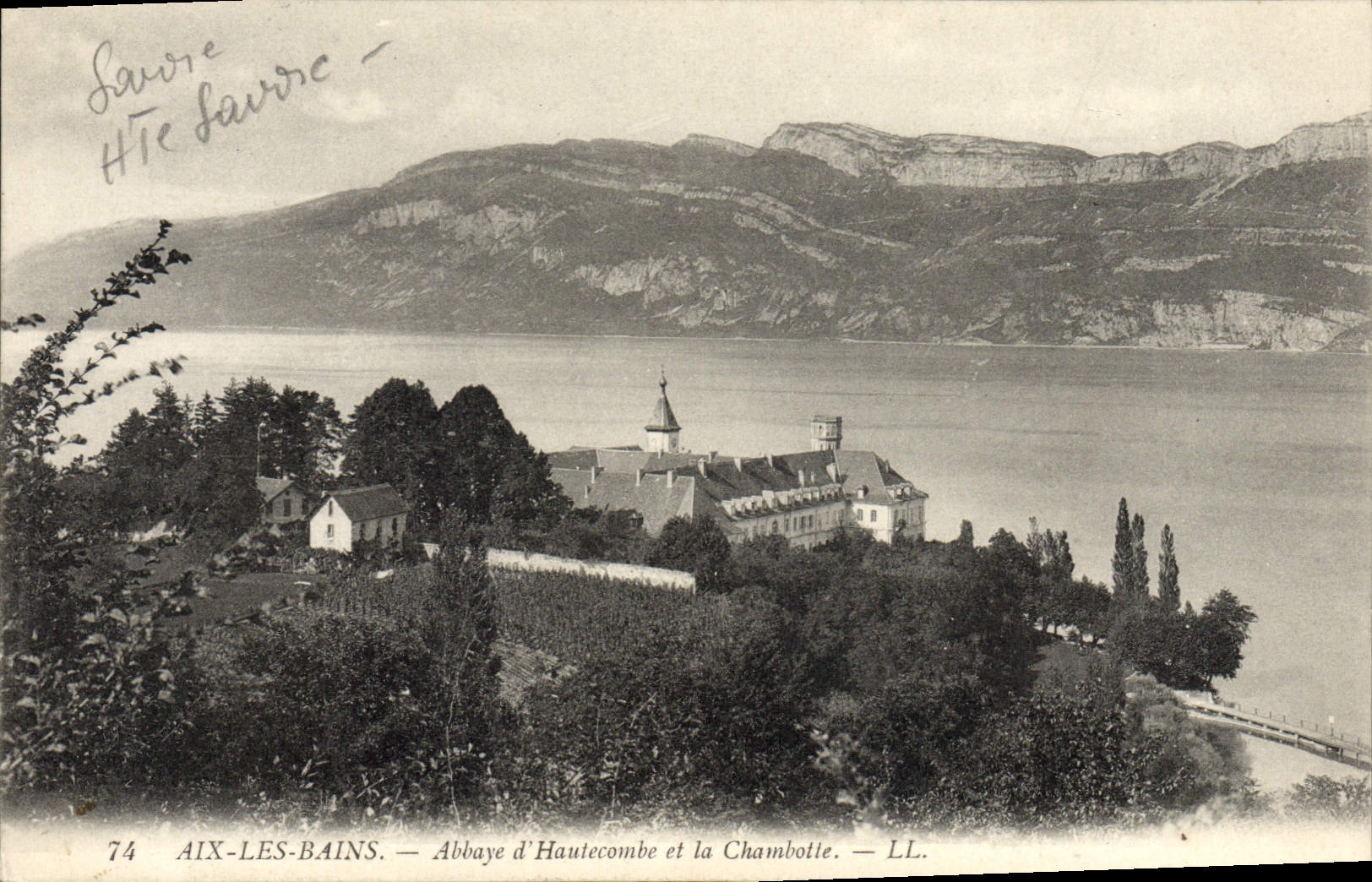 CPA Aix les Bains Abbaye d'Hautecombe et la Chambotte 