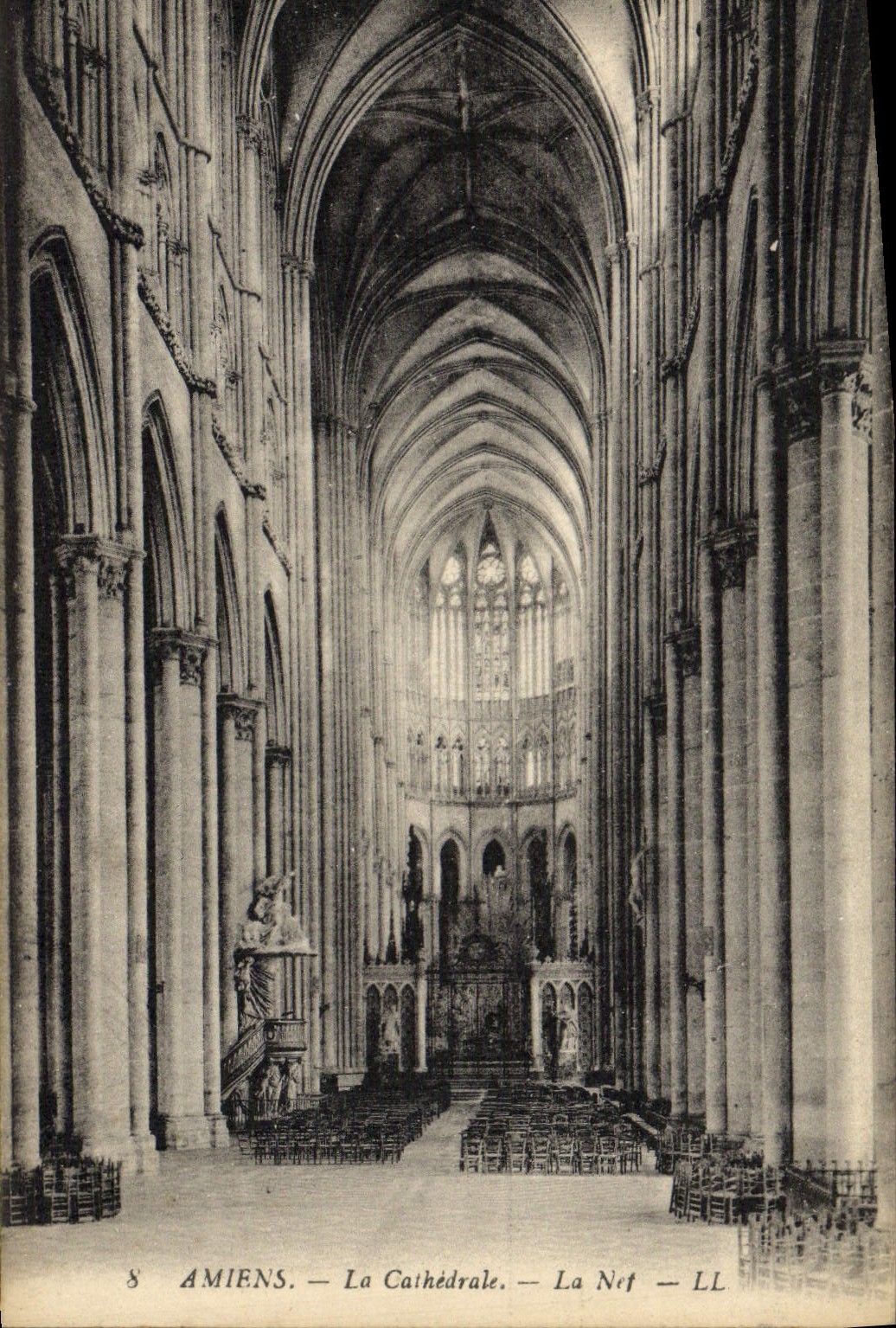 CPA Amiens La Cathedrale La Nef 