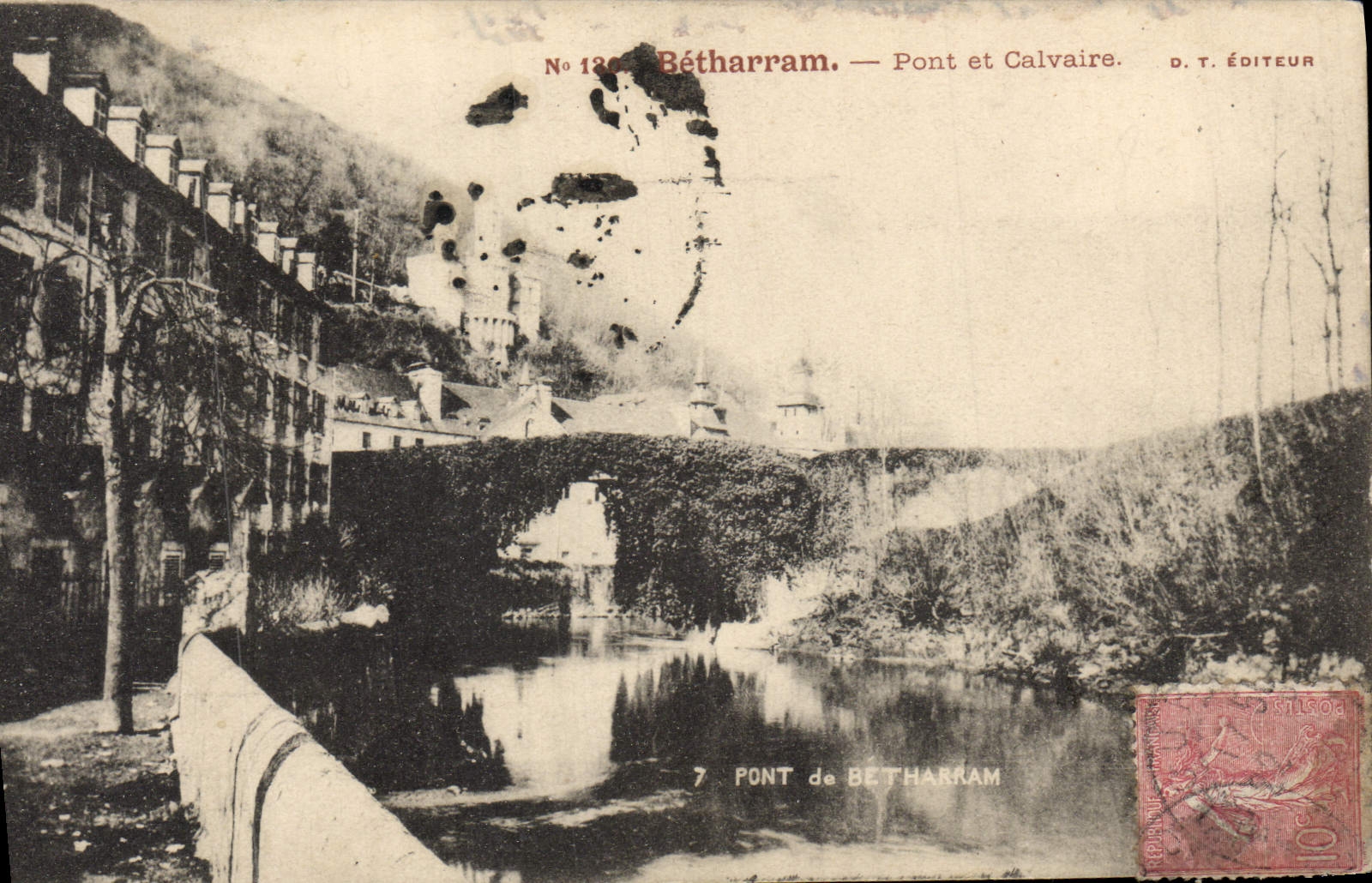 VINTAGE POSTCARD Betharram Bridge and Calvaire