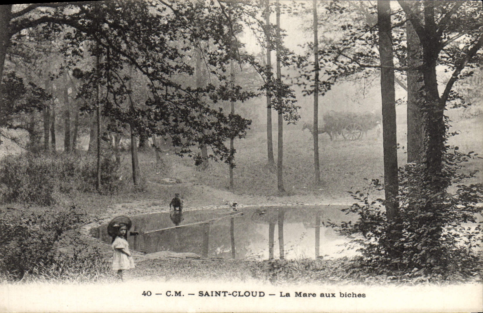 CPA Saint Cloud La Mare aux Biches Enfant