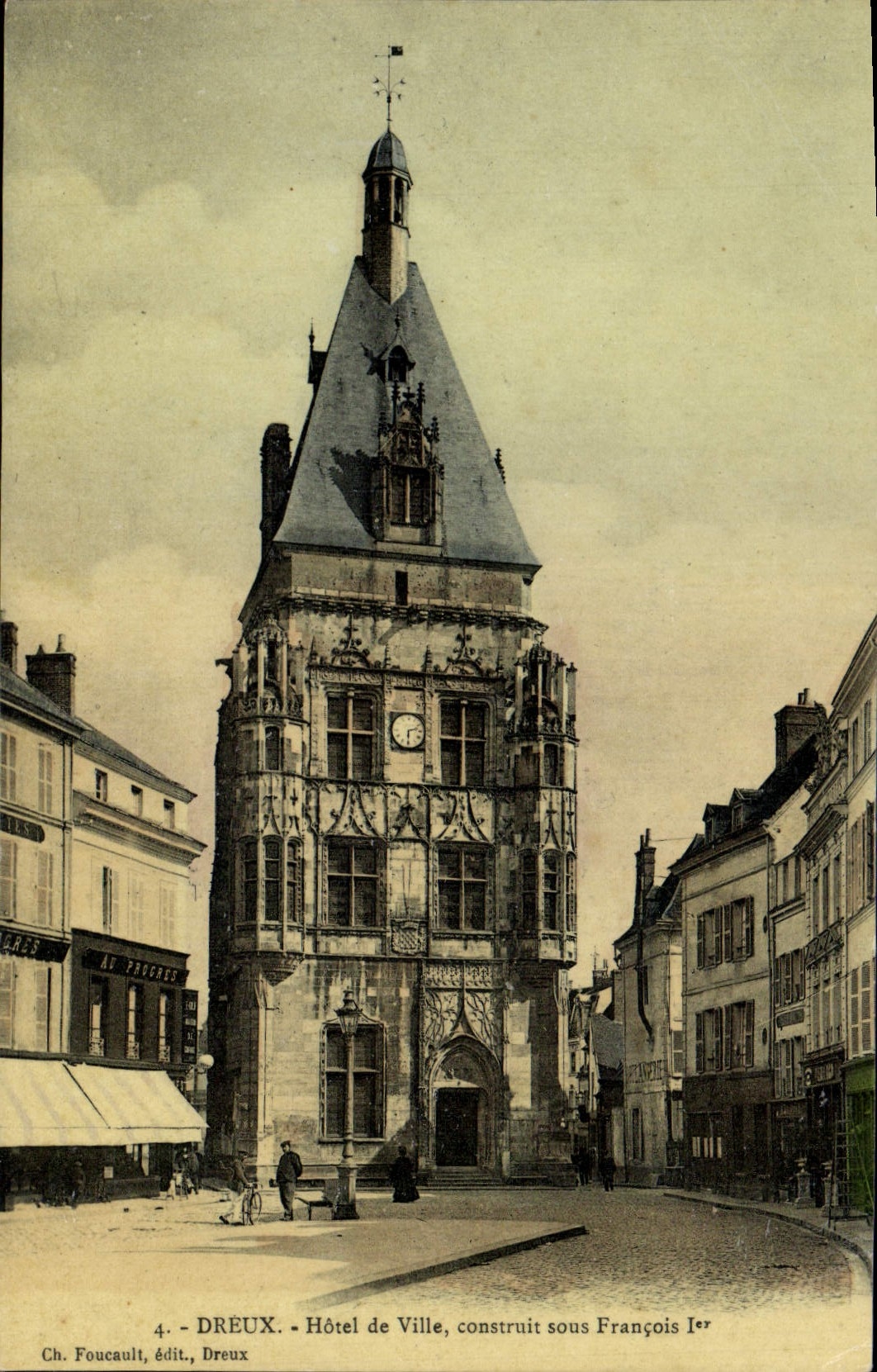 Ayuntamiento de Dreux de la POSTAL de la VENDIMIA