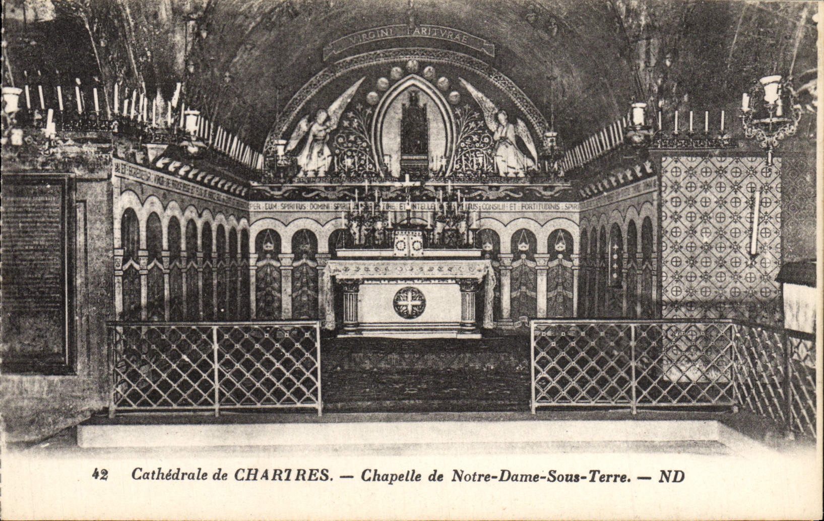 CPA Cathedrale de Chartres Chapelle de Notre Dame Sous Terre 