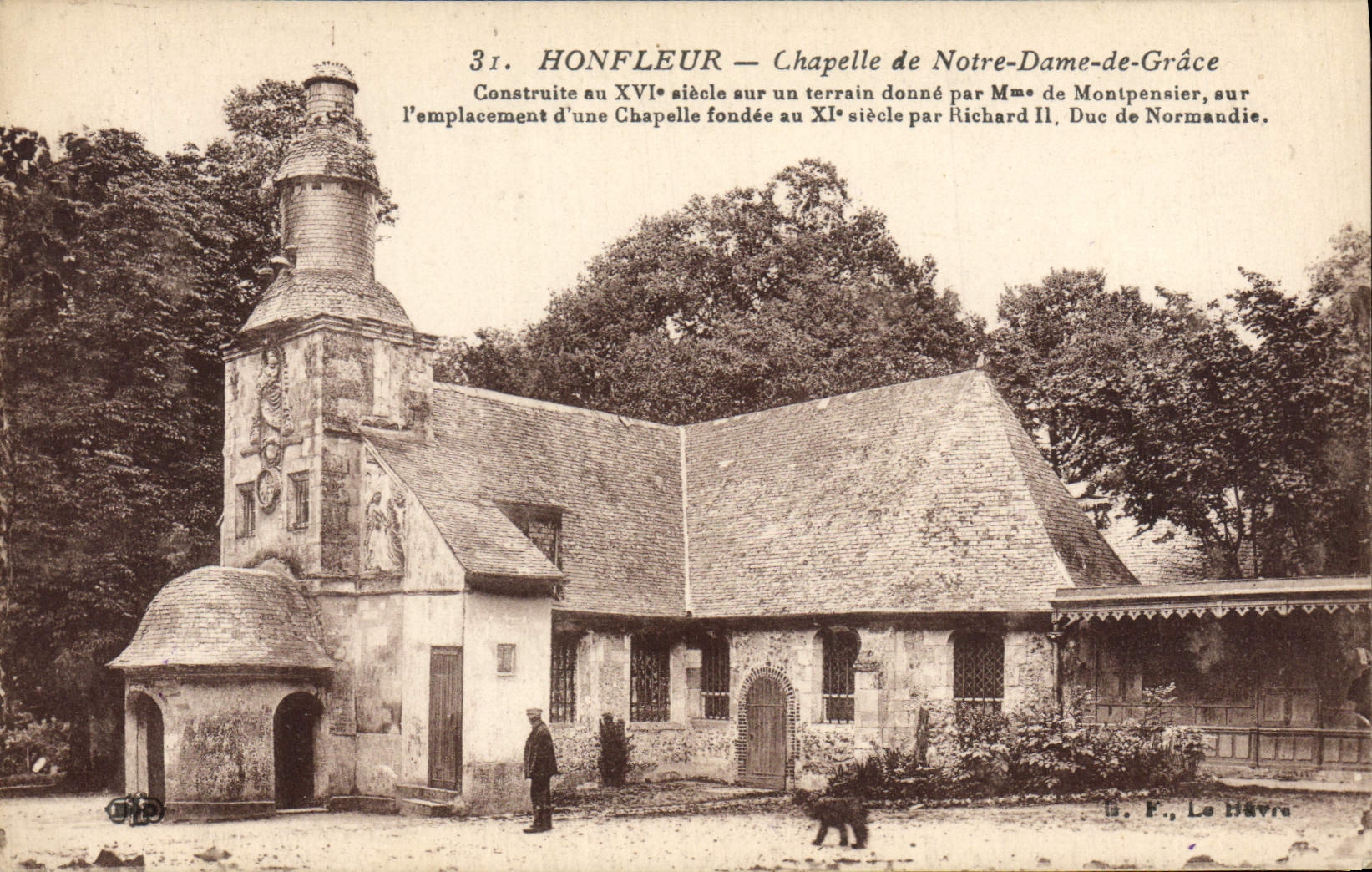 CPA Honfleur Chapelle de Notre Dame de Grace 