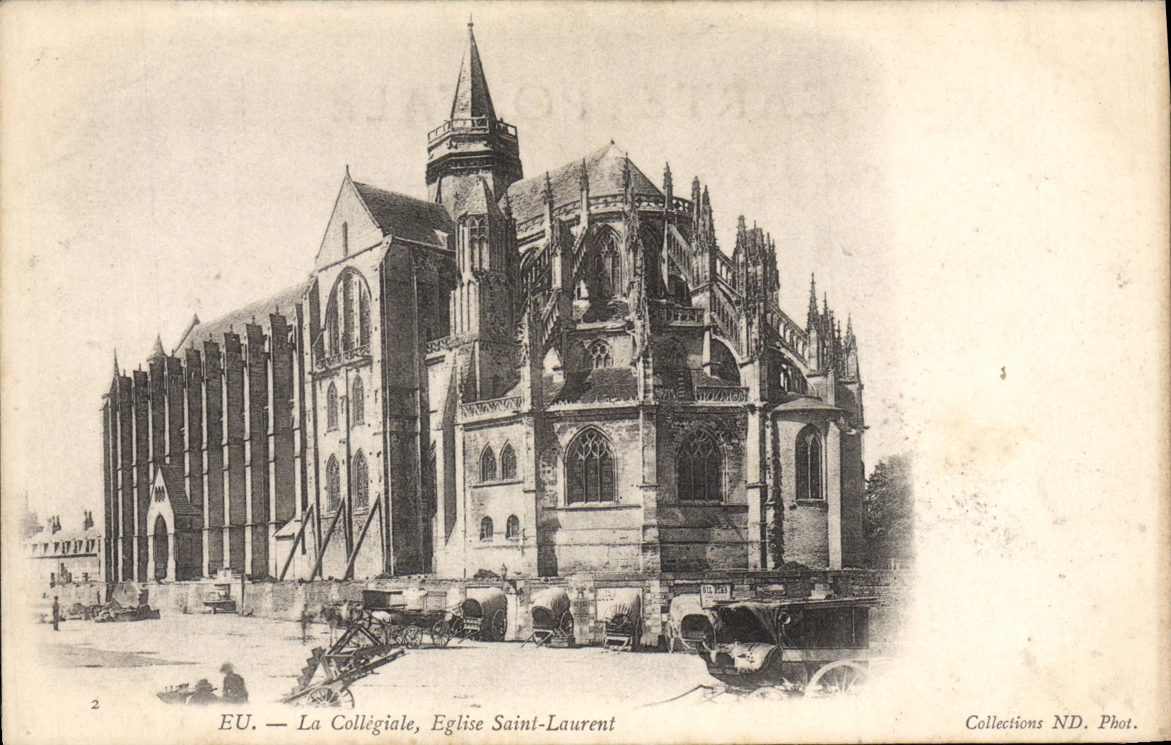 VINTAGE POSTCARD Have the Collegial Saint Laurent Church