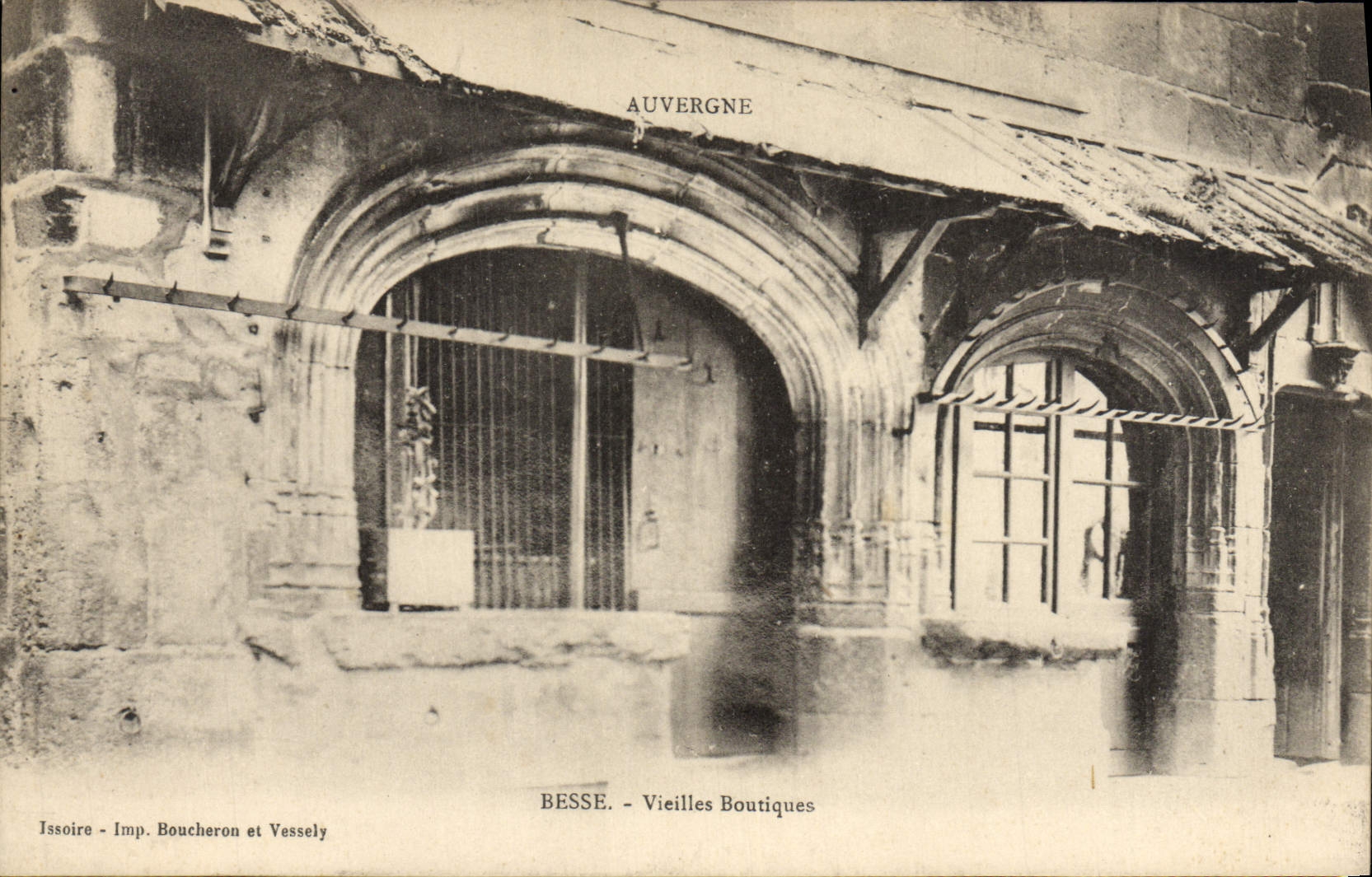 Tiendas de las mujeres mayores de Besse de la POSTAL de la VENDIMIA