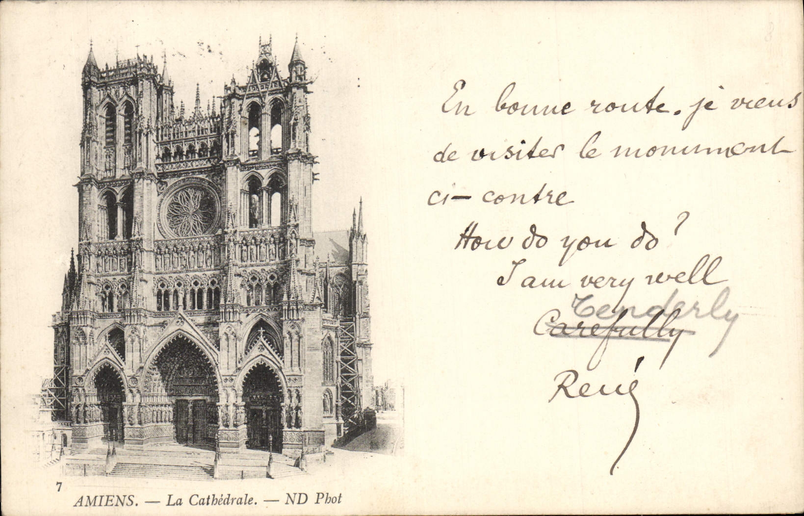 CPA Amiens La Cathedrale