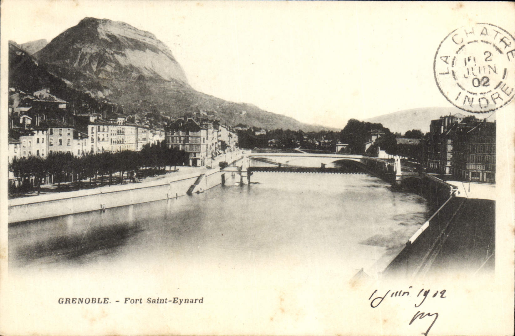 POSTAL Grenoble Eynard extremadamente santo de la VENDIMIA