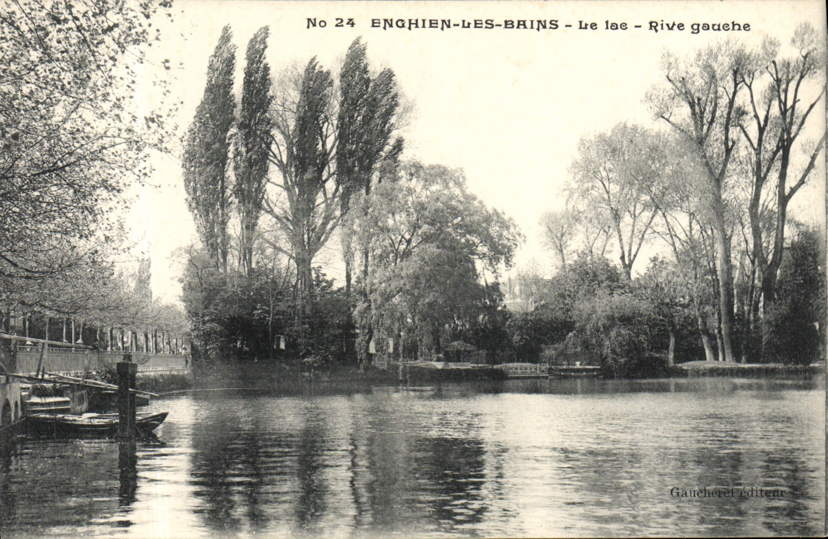 CPA Enghien Les Bains Le Lac Rive gauche