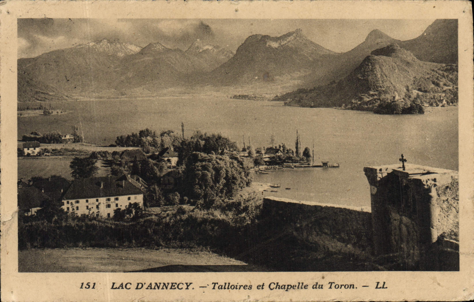 CPA Lac D'Annecy Talloires et Chapelle du Toron