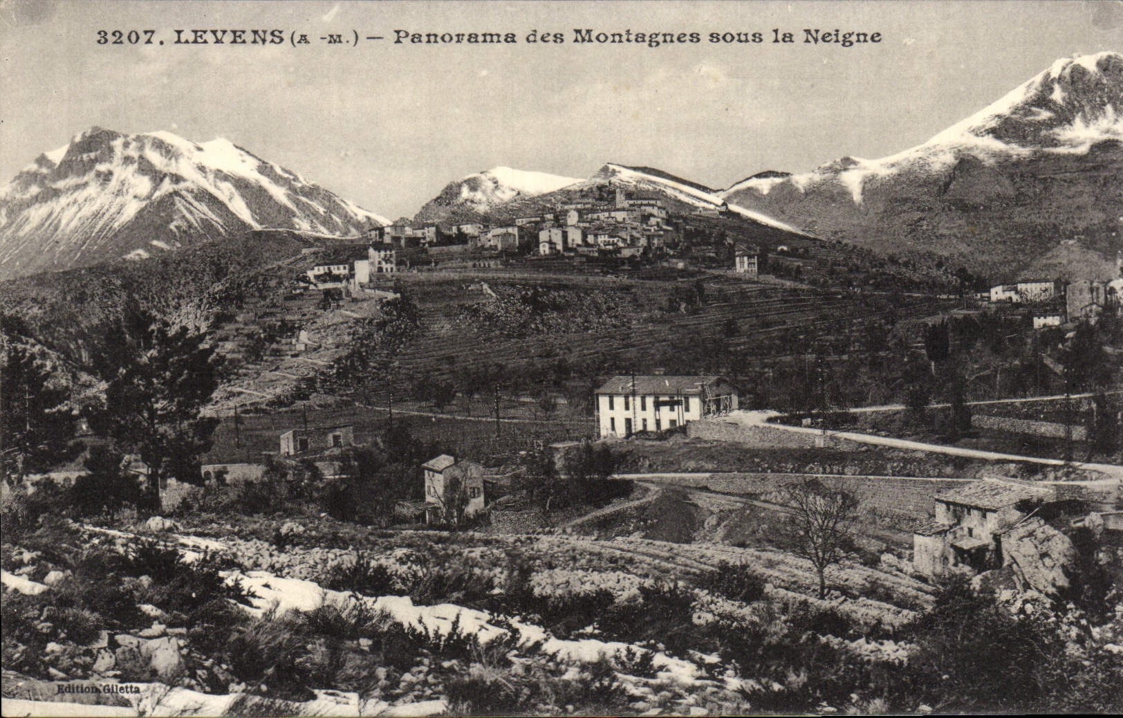 CPA Levens Panorama des Montagnes Sous la Neige