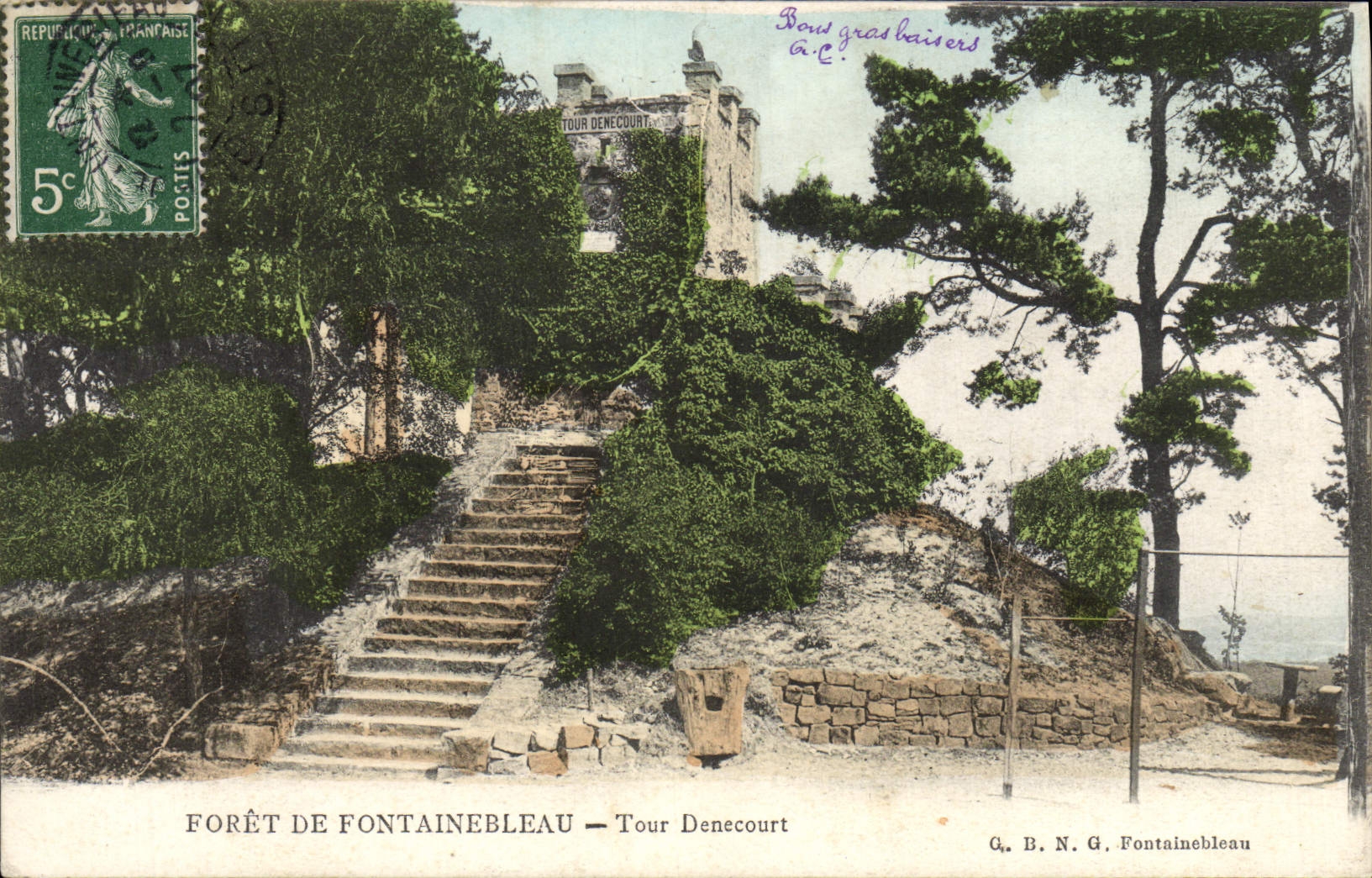 CPA Palais de Fontainebleau Tour Denecourt