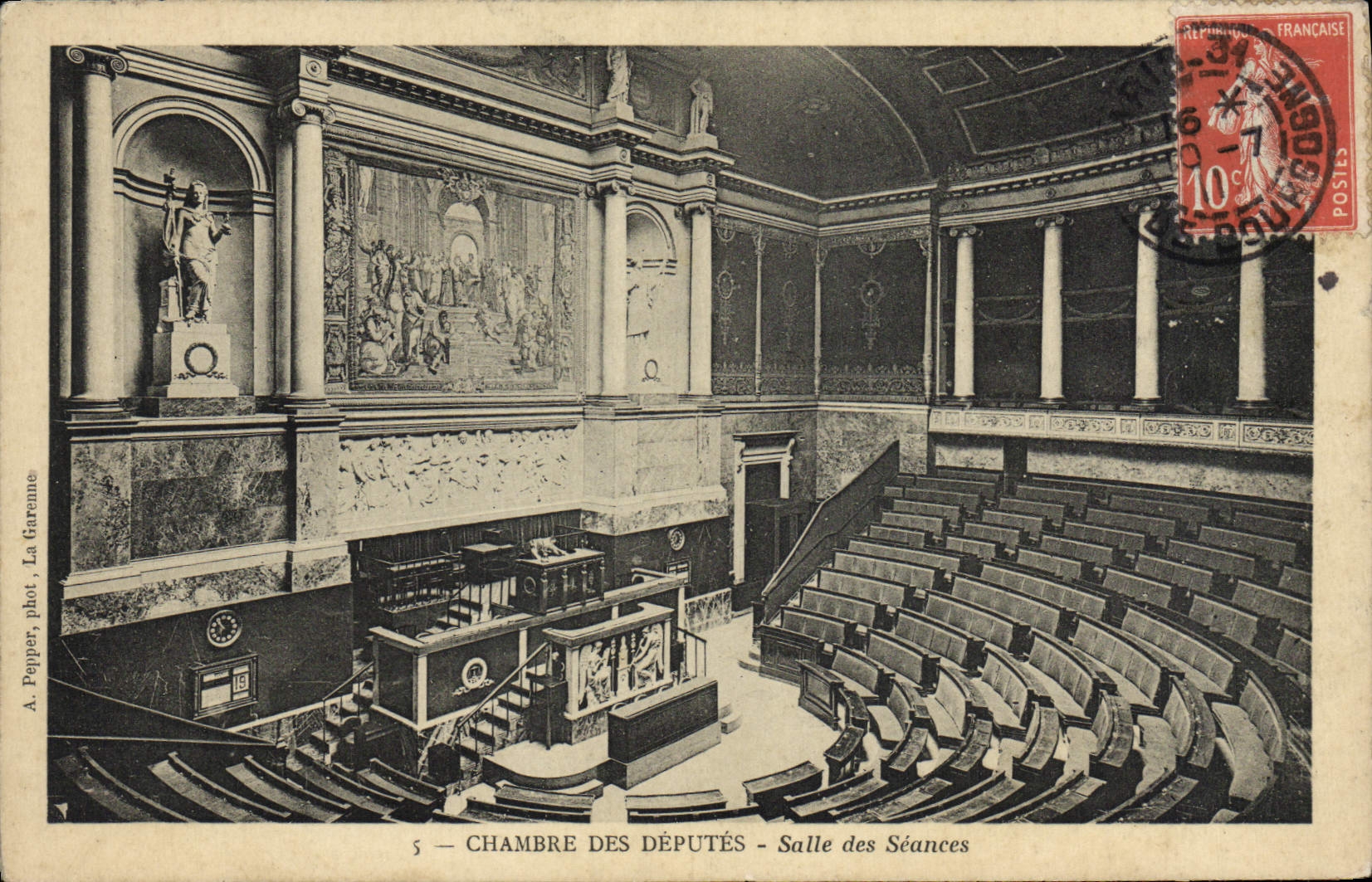 CPA Chambre Des Deputes Salle des Seances Paris