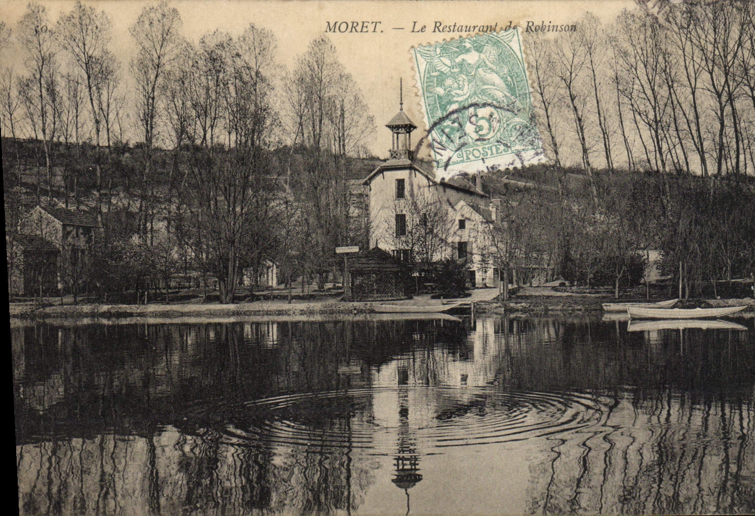 CPA Moret Le Restaurant de Robinson