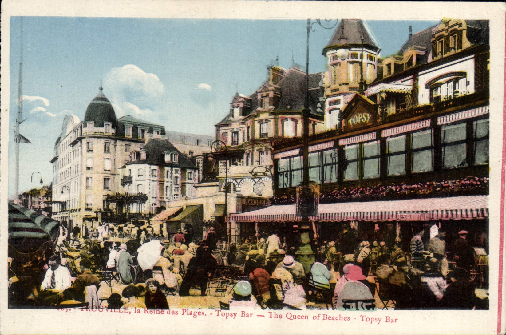Parihuelas de Trouville Topsy de la POSTAL de la VENDIMIA