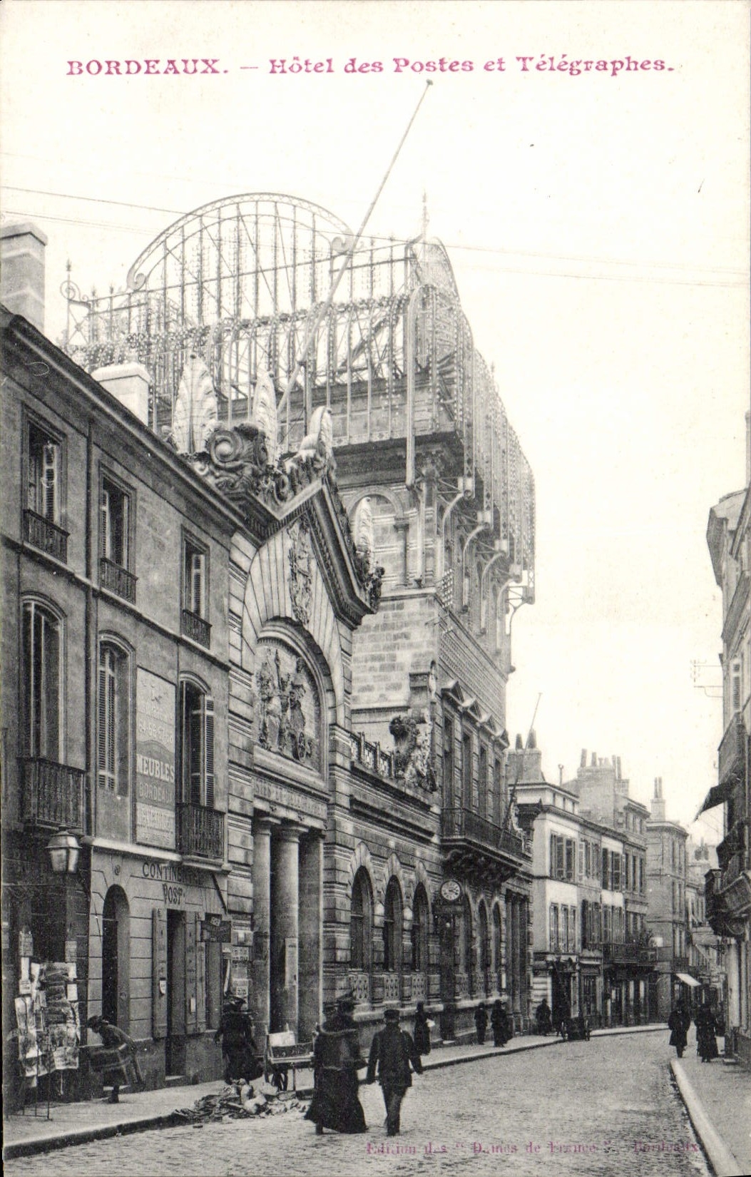 CPA Bordeaux Hotel des Postes et Telegraphes