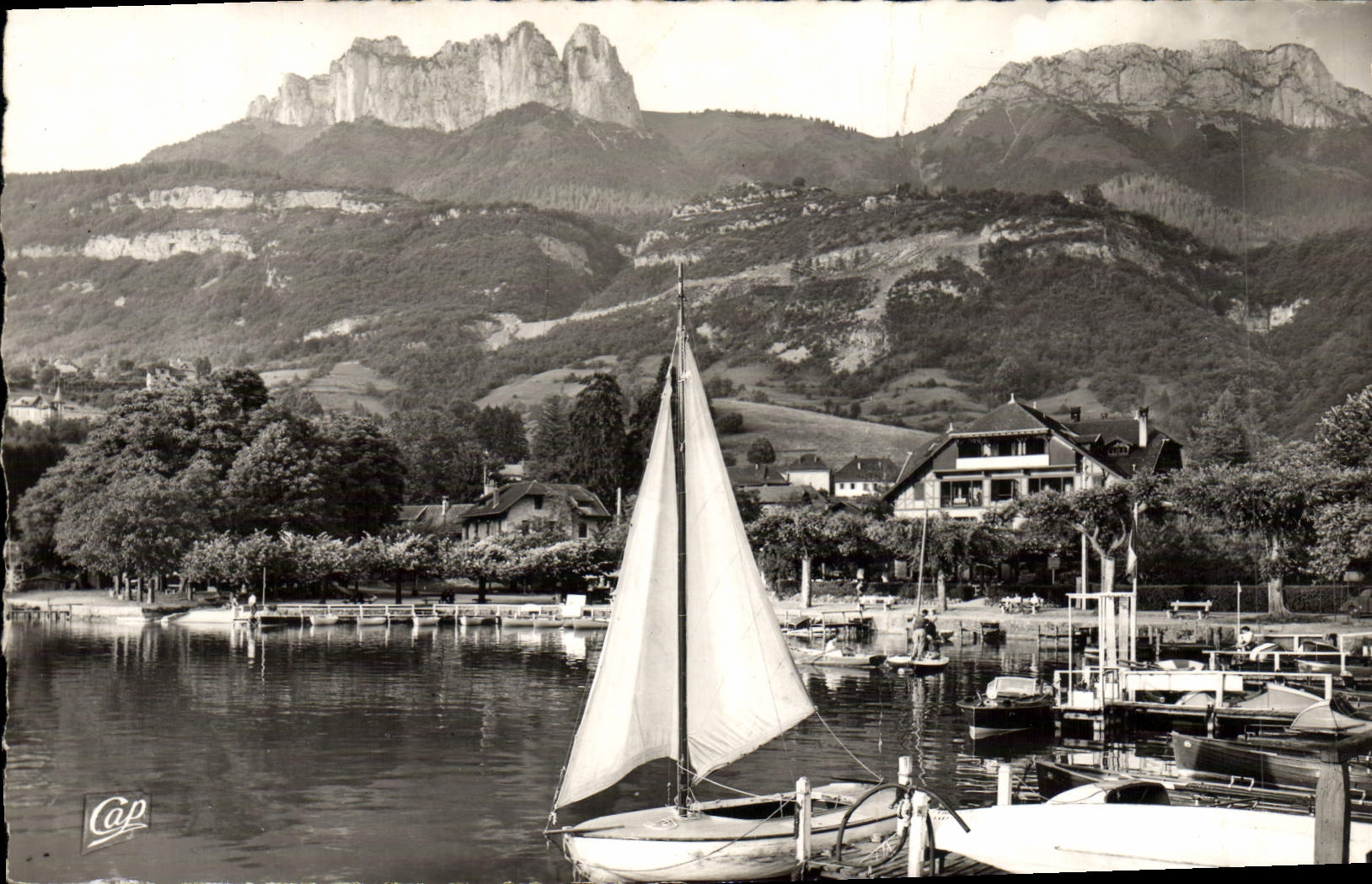 CPM Lac D'Annecy Le Port de Talloires Bateau