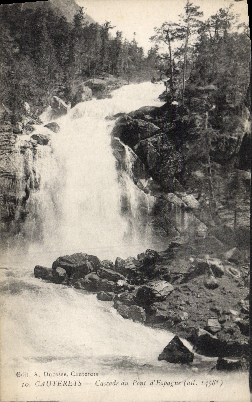 CPA Cauterets Cascade du Pont d'Espagne