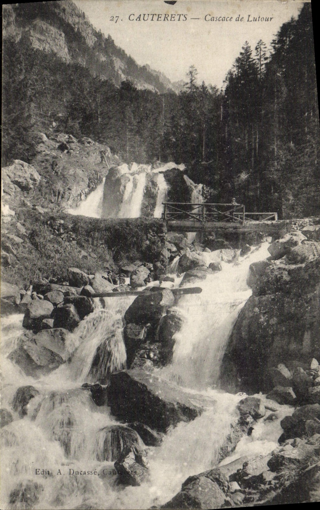 CPA Cauterets Cascade de Lutour