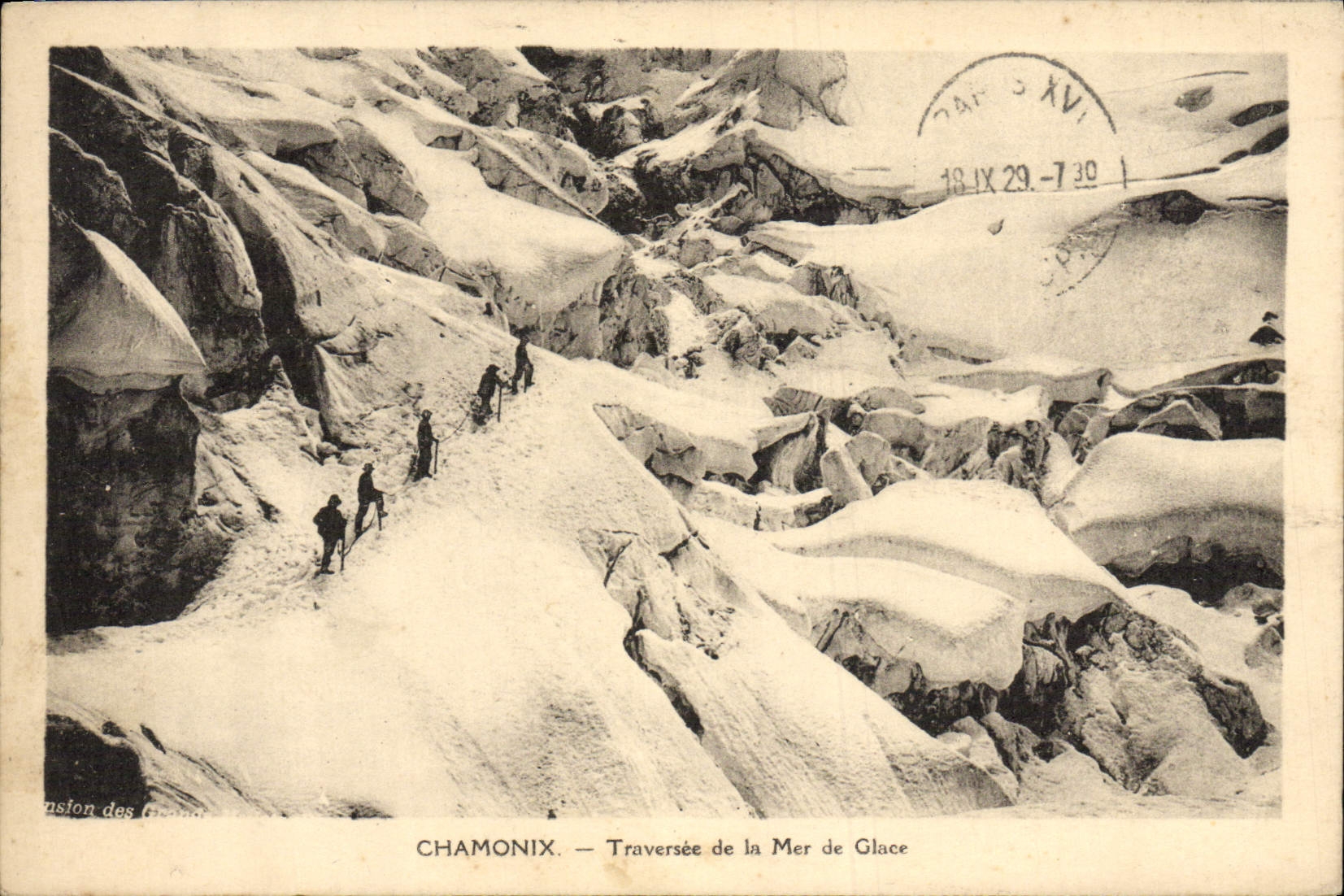 CPA Chamonix Traversee de la Mer de Glace