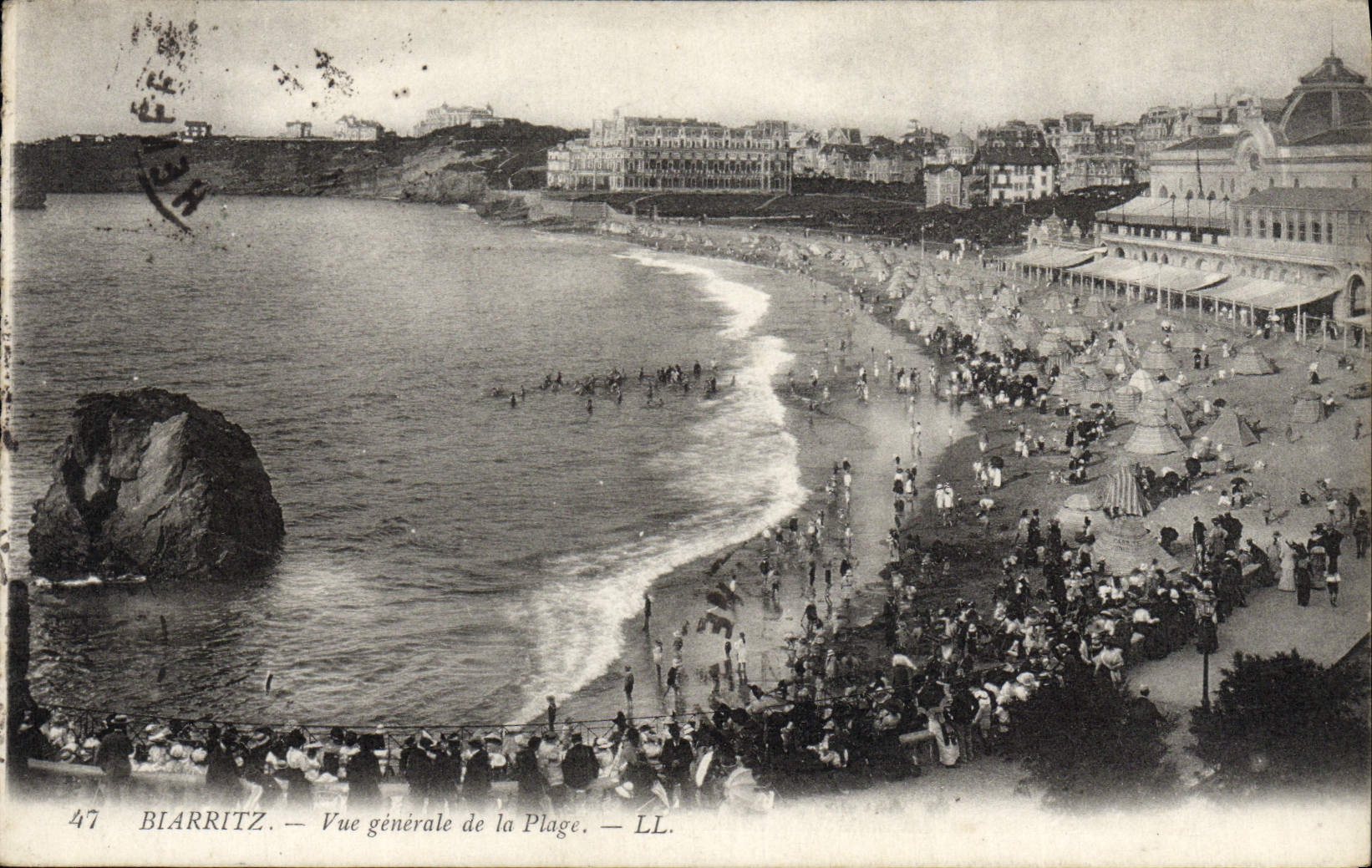 CPA Biarritz Vue Generale de la Plage