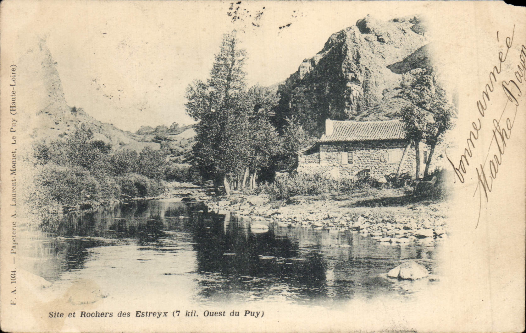 VINTAGE POSTCARD Site and Rocks of Estreyx