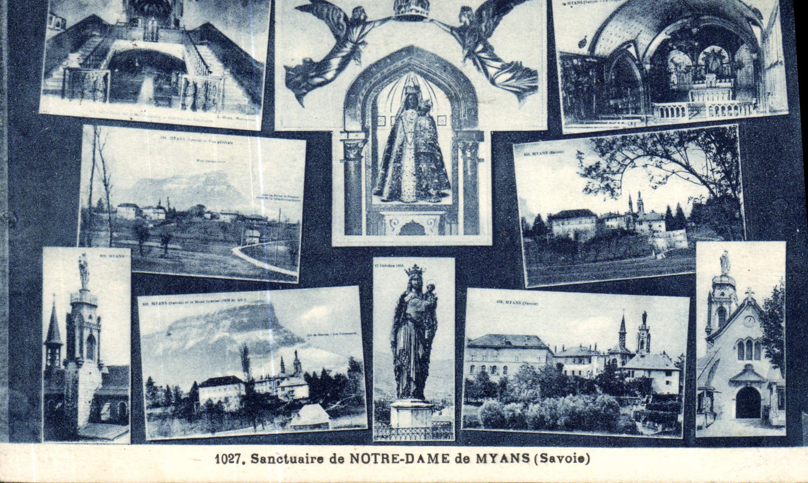 VINTAGE POSTCARD Sanctuary of Notre Dame de Myans