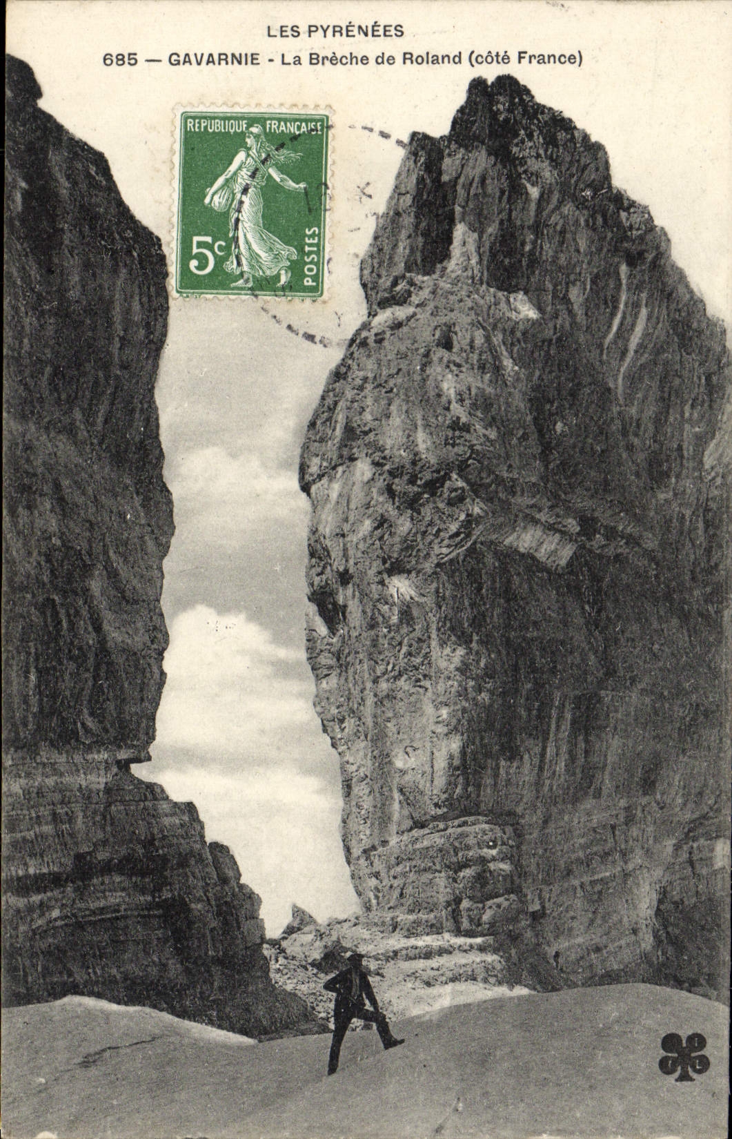 CPA Gavarnie La Breche de Roland