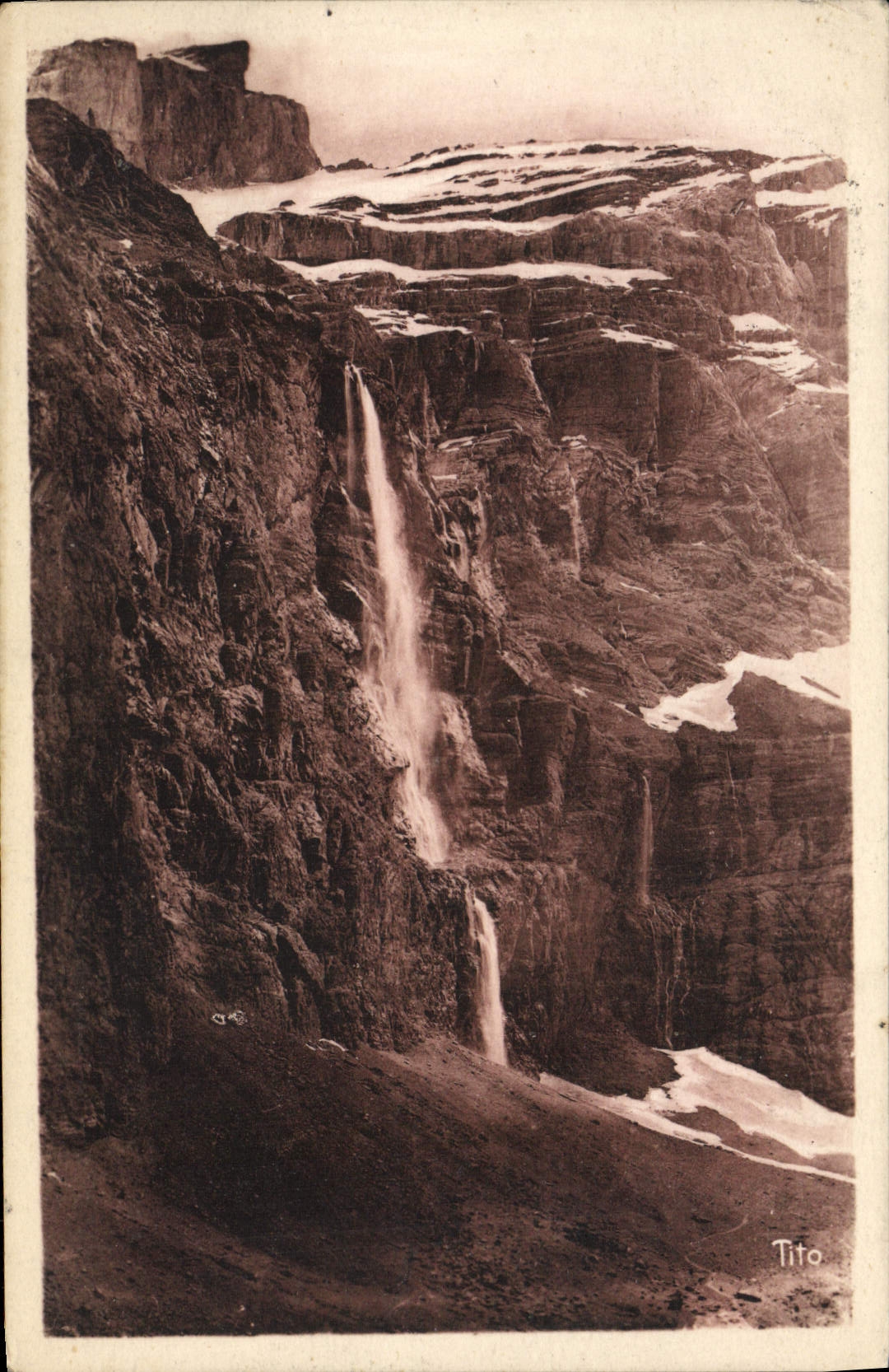 CPA Gavarnie La grande Cascade
