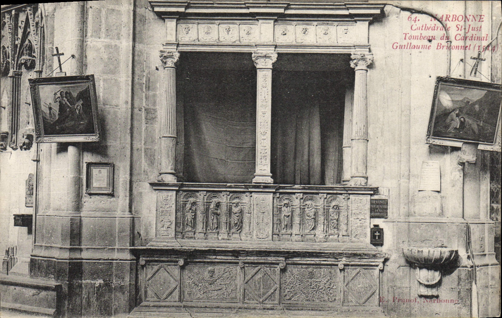 CPA Narbonne Cathedrale Saint Just Tombeau du Cardinal Guillaume Briconnet