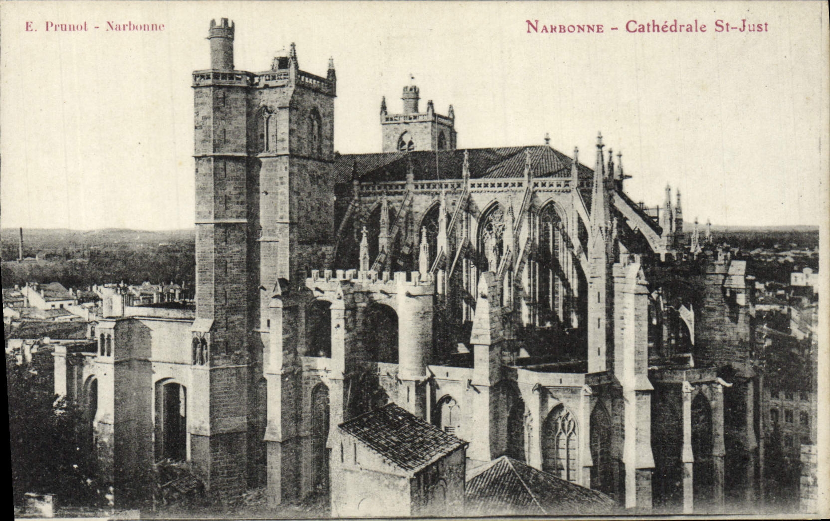 CPA Narbonne Cathedrale Saint Just
