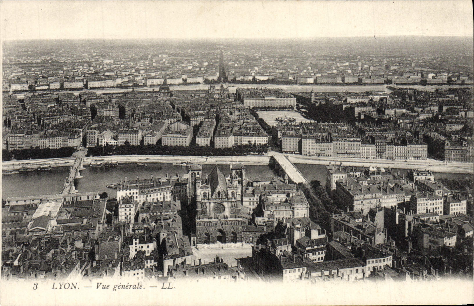 Opinión de Lyon de la POSTAL de la VENDIMIA