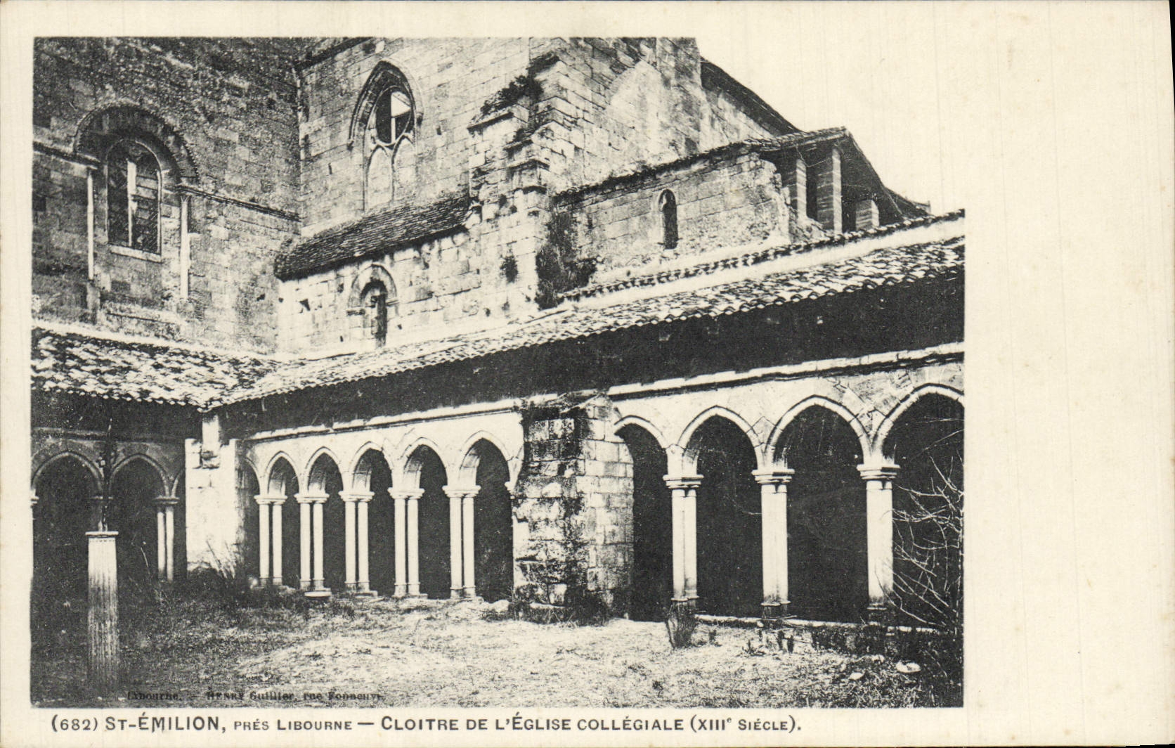 CPA Saint Emilion Pres Libourne Cloitre de L'Eglise Collegiale