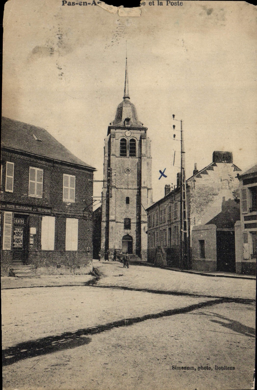 VINTAGE POSTCARD Not in and the Post office