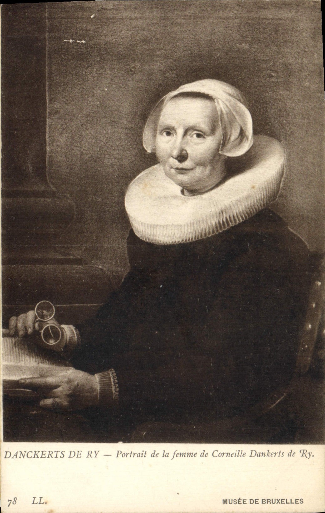 CPA Danckerts De Ry Portait de la Femme de Corneille Dankerts de Ry Musee de Bruxelles