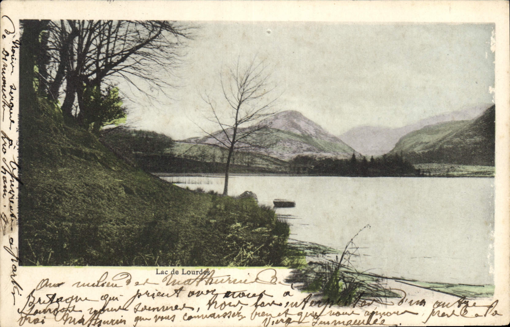 VINTAGE POSTCARD Heavy Lake of Doors